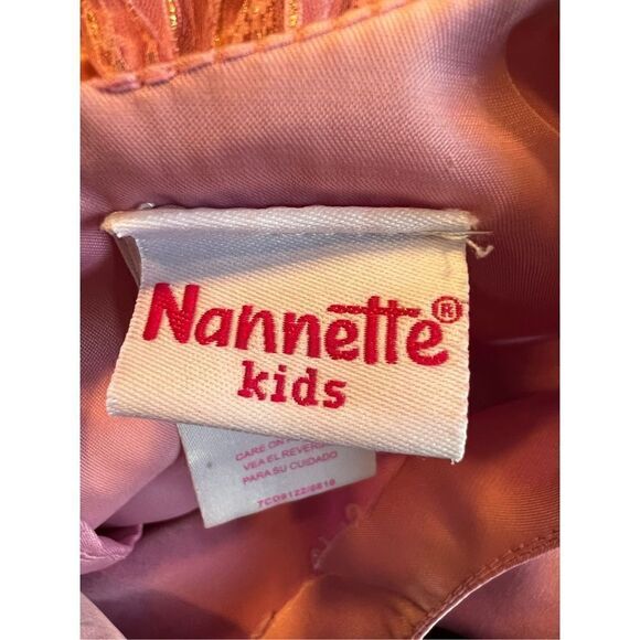 Nannette kids 5 purple sparkly poof glitzy princess dress - Picture 3 of 4